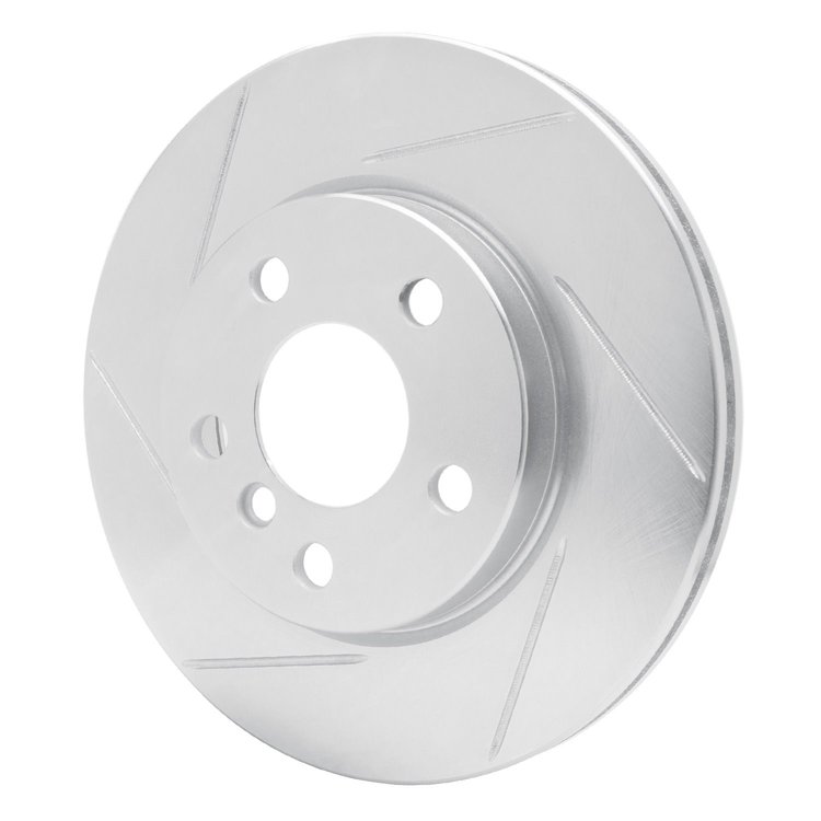 611-32017L Slotted Brake Rotor [Silver], 2014-2021 Mini, Position: Front Left