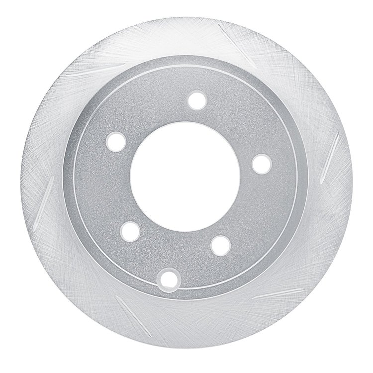 611-39022R Slotted Brake Rotor [Silver], 2007-2017 Multiple Makes/Models, Position: Rear Right
