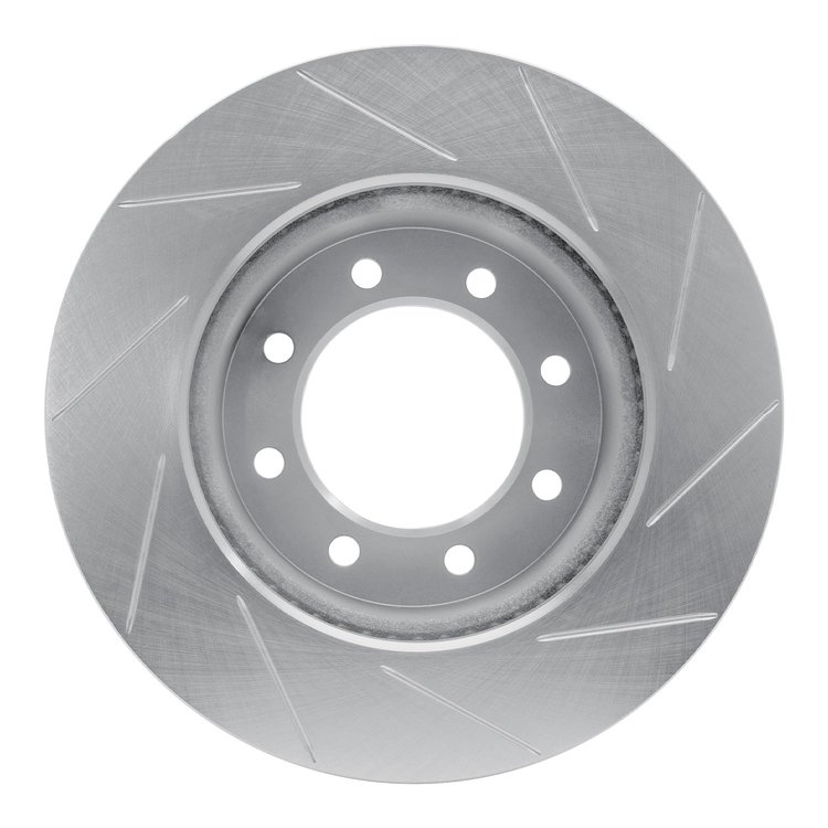 611-40110L Slotted Brake Rotor [Silver], Fits Select Mopar, Position: Front Left