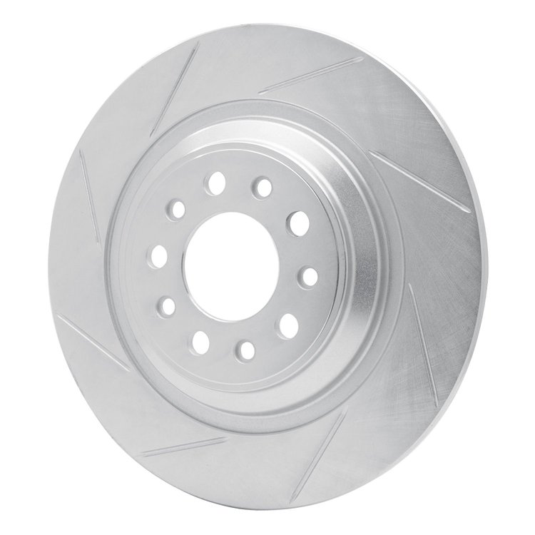 611-42010L Slotted Brake Rotor [Silver], 2014-2021 Mopar, Position: Rear Left