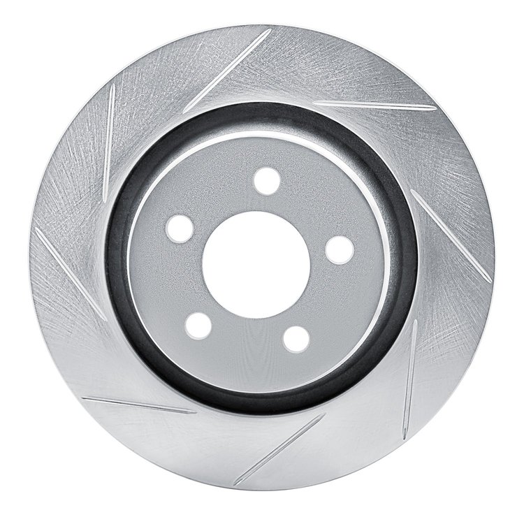 611-42021L Slotted Brake Rotor [Silver], 2011-2012 Mopar, Position: Front Left