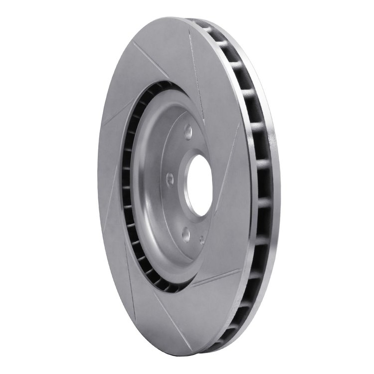 611-45017L Slotted Brake Rotor [Silver], 2009-2017 GM, Position: Front Left