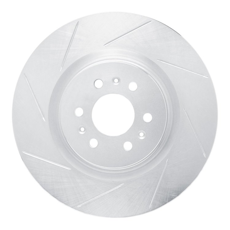 611-46015L Slotted Brake Rotor [Silver], 2004-2011 GM, Position: Front Left
