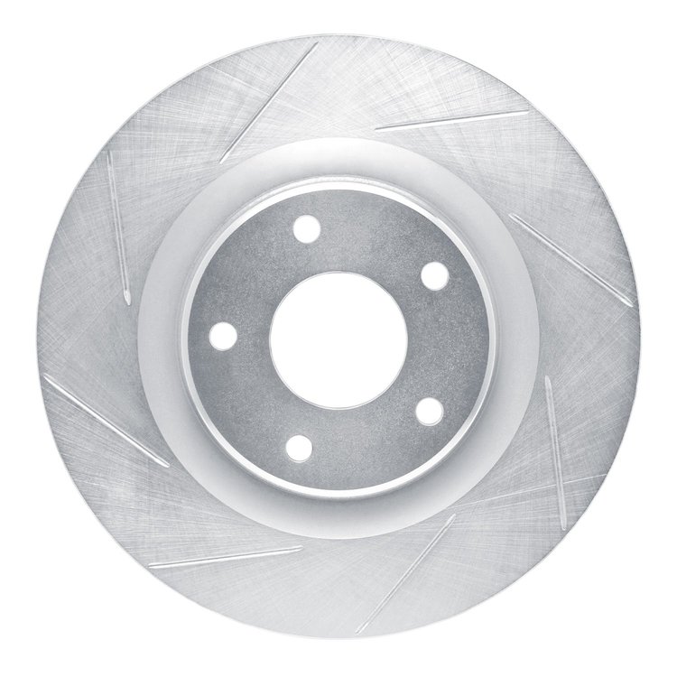 611-46018L Slotted Brake Rotor [Silver], 2005-2013 GM, Position: Front Left