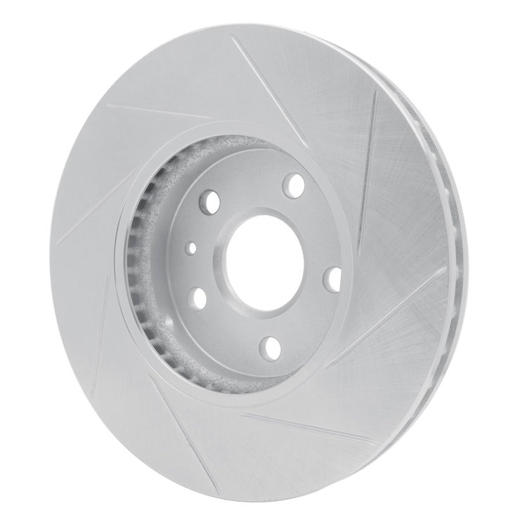 611-46025L Slotted Brake Rotor [Silver], 2008-2014 GM, Position: Front Left