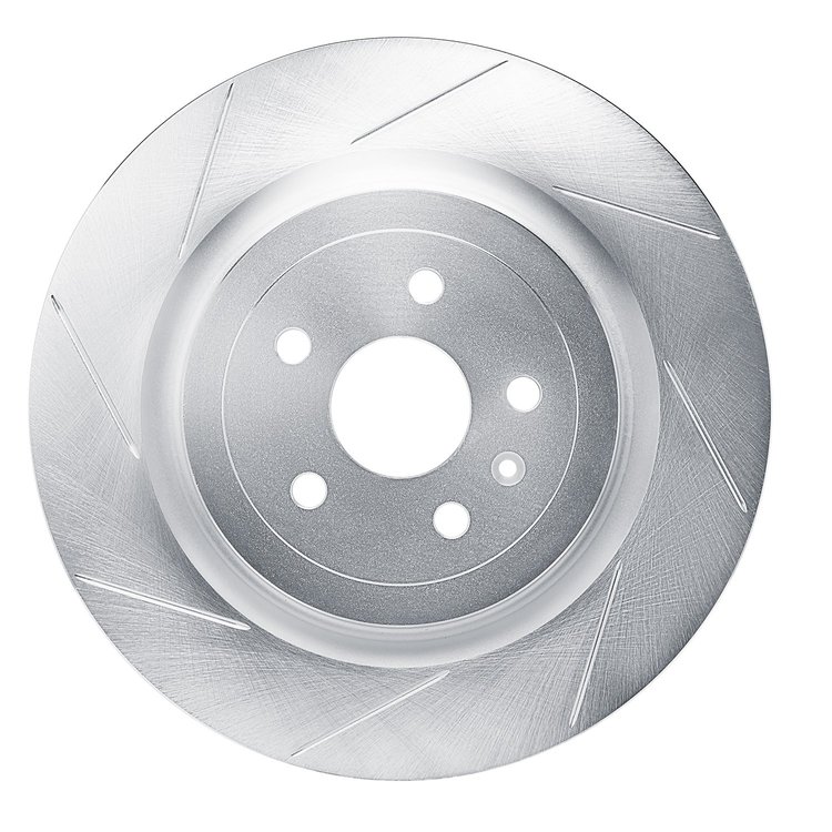 611-47039L Slotted Brake Rotor [Silver], Fits Select GM, Position: Rear Left