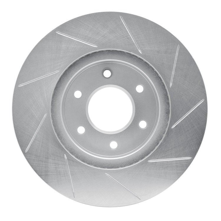 611-47069L Slotted Brake Rotor [Silver], 2006-2009 GM, Position: Front Left
