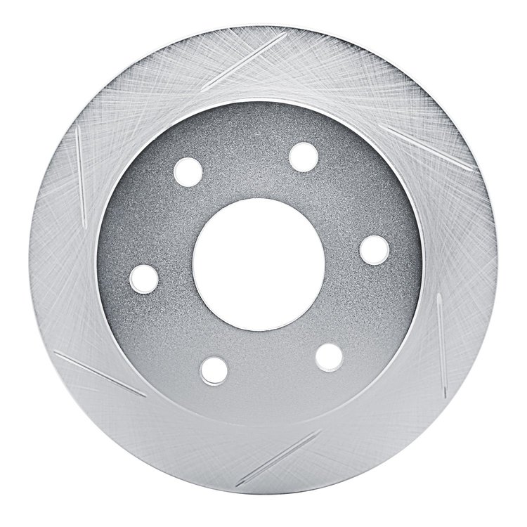 611-48008L Slotted Brake Rotor [Silver], 1988-2000 GM, Position: Front Left