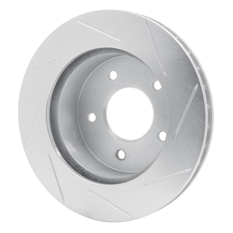 611-48019L Slotted Brake Rotor [Silver], 1990-2002 GM, Position: Front Left