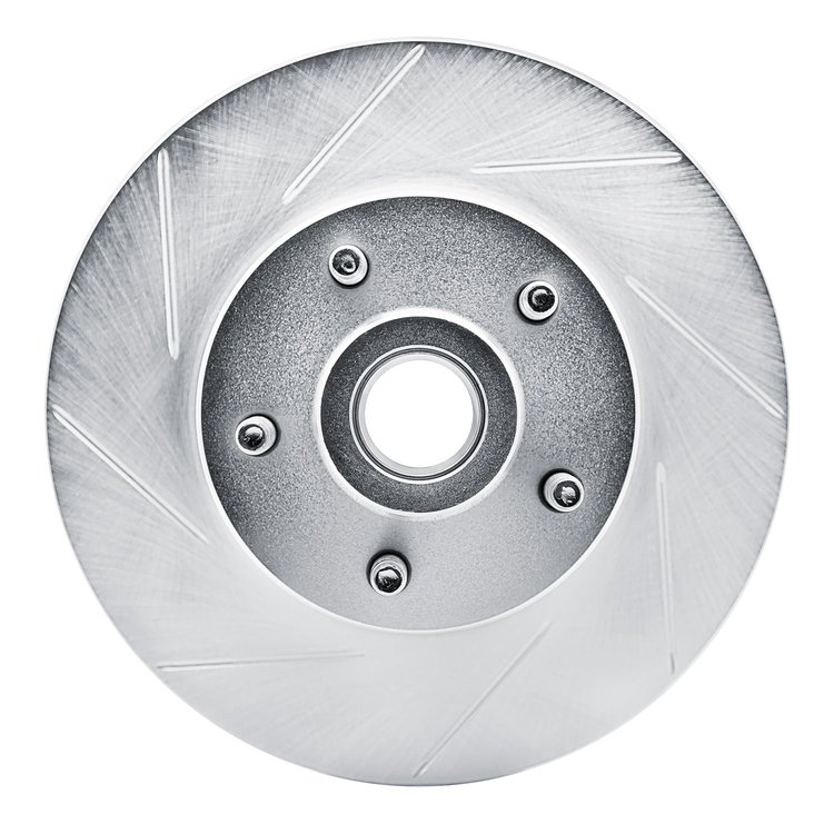 611-54014L Slotted Brake Rotor [Silver], 1974-1980 Ford/Lincoln/Mercury/Mazda, Position: Front Left