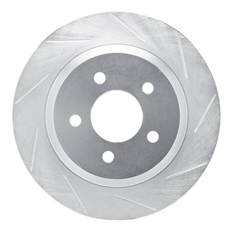 611-54037R Slotted Brake Rotor [Silver], 1994-2004 Ford/Lincoln/Mercury/Mazda, Position: Rear Right