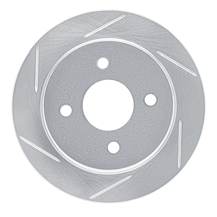 611-54049L Slotted Brake Rotor [Silver], 2001-2019 Ford/Lincoln/Mercury/Mazda, Position: Rear Left