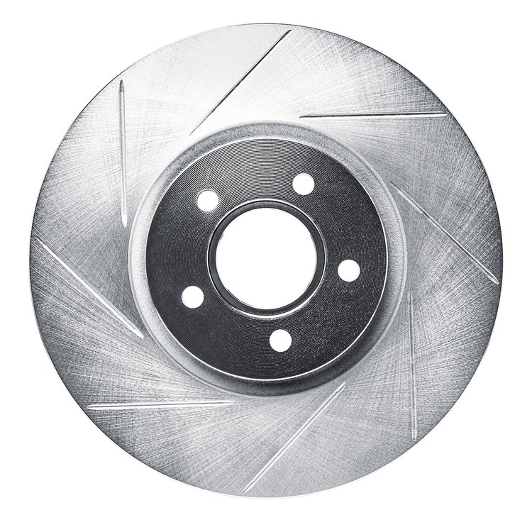 611-54070L Slotted Brake Rotor [Silver], 2004-2019 Multiple Makes/Models, Position: Front Left