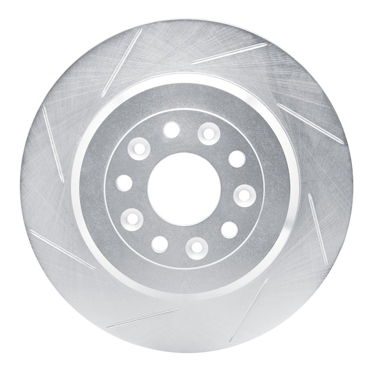 611-54088L Slotted Brake Rotor [Silver], 2005-2019 Ford/Lincoln/Mercury/Mazda, Position: Rear Left