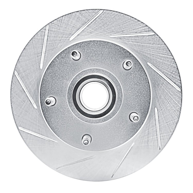 611-54097L Slotted Brake Rotor [Silver], 1973-1993 Ford/Lincoln/Mercury/Mazda, Position: Front Left