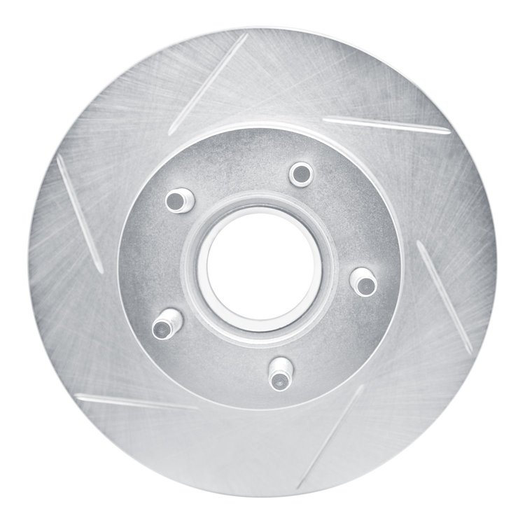 611-54111L Slotted Brake Rotor [Silver], 1983-1992 Ford/Lincoln/Mercury/Mazda, Position: Front Left