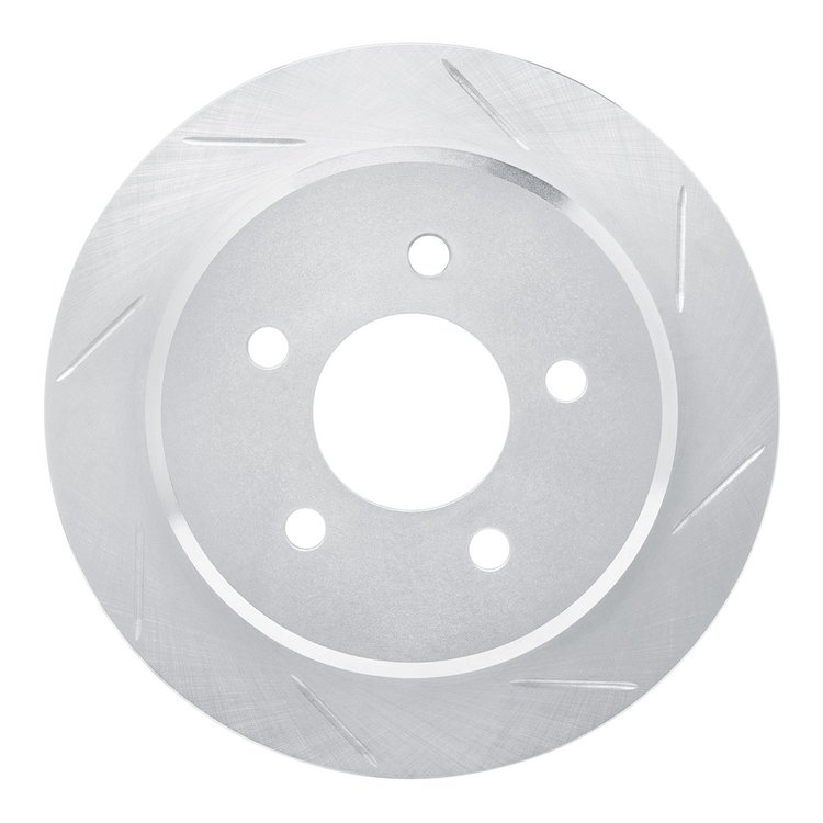 611-54142R Slotted Brake Rotor [Silver], 1995-2002 Ford/Lincoln/Mercury/Mazda, Position: Rear Right