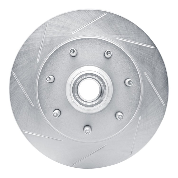611-54150L Slotted Brake Rotor [Silver], 1997-2004 Ford/Lincoln/Mercury/Mazda, Position: Front Left