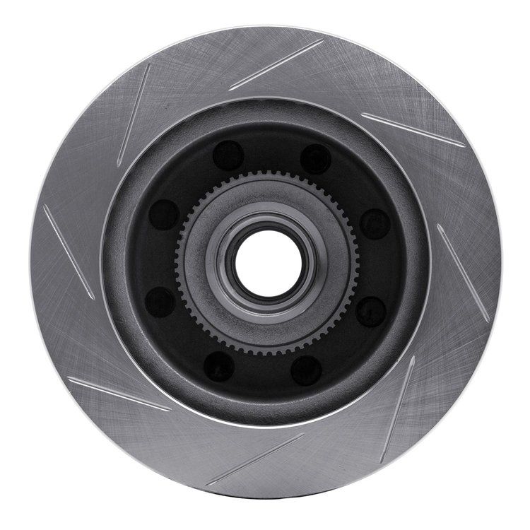 611-54163R Slotted Brake Rotor [Silver], 1999-2002 Ford/Lincoln/Mercury/Mazda, Position: Front Right