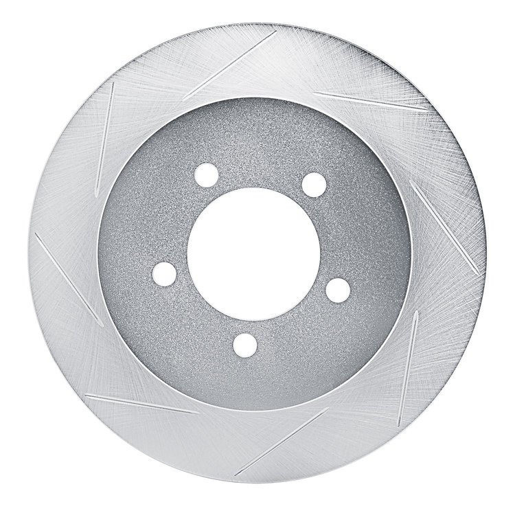611-54178L Slotted Brake Rotor [Silver], 2002-2010 Ford/Lincoln/Mercury/Mazda, Position: Rear Left