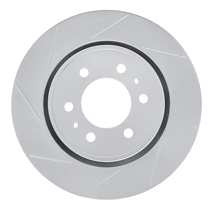 611-54204L Slotted Brake Rotor [Silver], 2007-2021 Ford/Lincoln/Mercury/Mazda, Position: Front Left
