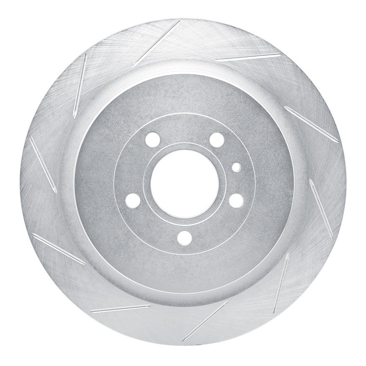 611-54260L Slotted Brake Rotor [Silver], 2013-2014 Ford/Lincoln/Mercury/Mazda, Position: Rear Left