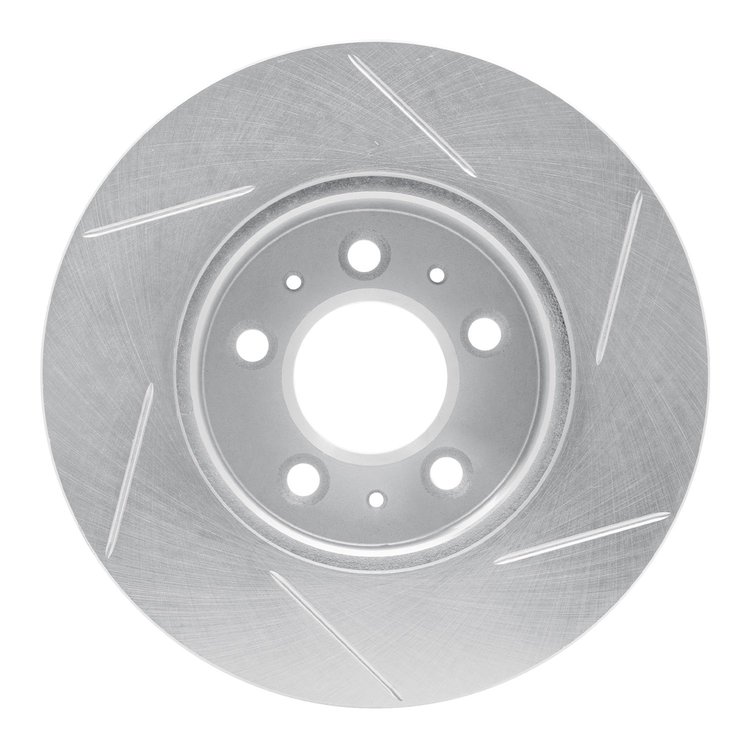 611-56012L Slotted Brake Rotor [Silver], 1995-1997 Ford/Lincoln/Mercury/Mazda, Position: Front Left