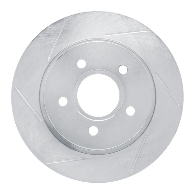 611-58014L Slotted Brake Rotor [Silver], 1999-2003 Acura/Honda, Position: Rear Left