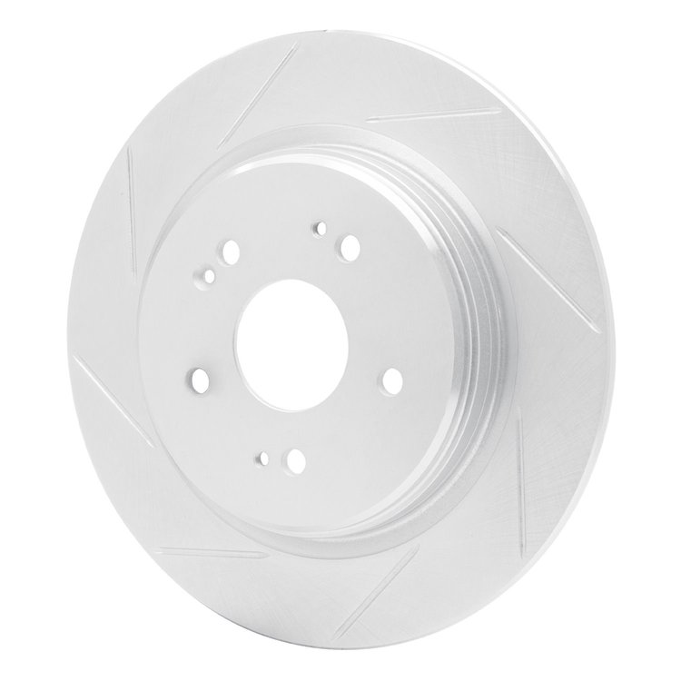611-58029L Slotted Brake Rotor [Silver], 2015-2021 Acura/Honda, Position: Rear Left