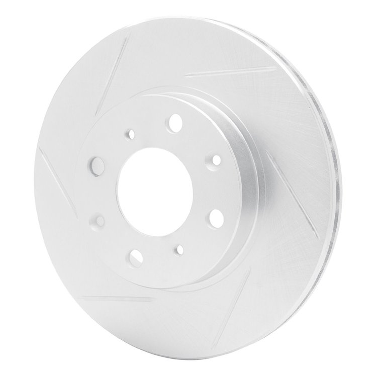 611-59012L Slotted Brake Rotor [Silver], 1986-1991 Acura/Honda, Position: Front Left