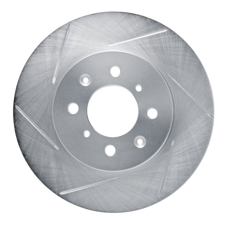 611-59016L Slotted Brake Rotor [Silver], 1990-2014 Acura/Honda, Position: Front Left