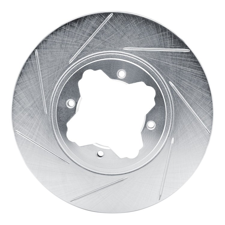611-59020L Slotted Brake Rotor [Silver], 1991-1997 Acura/Honda, Position: Front Left