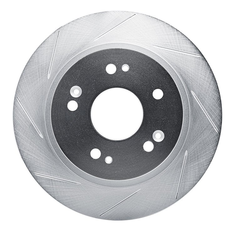 611-59032L Slotted Brake Rotor [Silver], 2005-2021 Acura/Honda, Position: Rear Left
