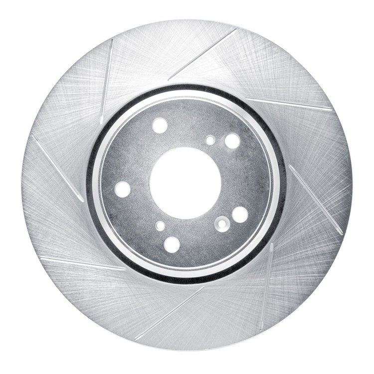 611-59063L Slotted Brake Rotor [Silver], 2016-2021 Acura/Honda, Position: Front Left