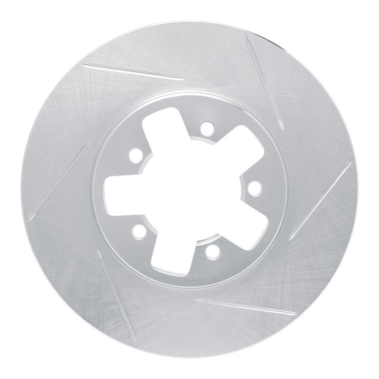 611-67017R Slotted Brake Rotor [Silver], 1984-1989 Infiniti/Nissan, Position: Front Right