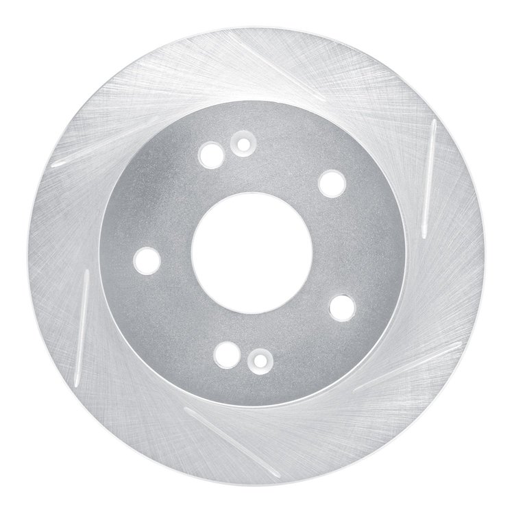 611-67046R Slotted Brake Rotor [Silver], 1994-1998 Infiniti/Nissan, Position: Rear Right
