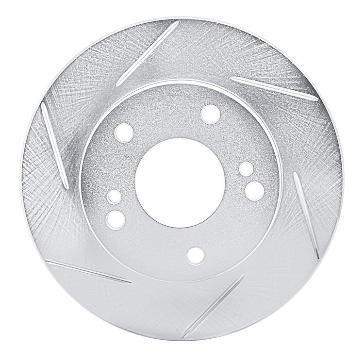 611-67047L Slotted Brake Rotor [Silver], 1996-1998 Infiniti/Nissan, Position: Front Left