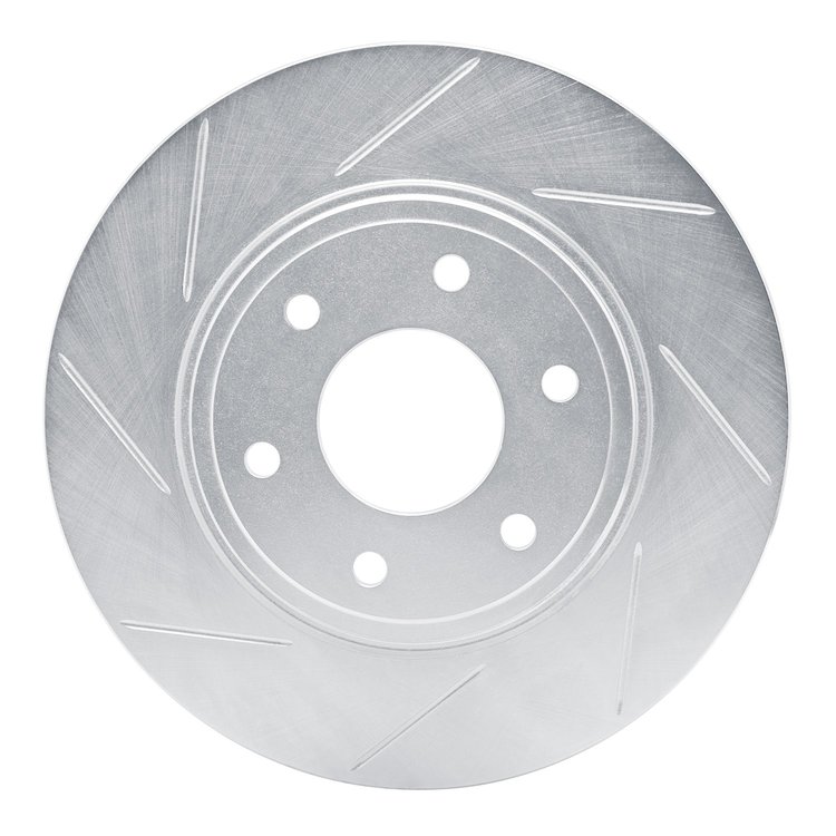 611-67095L Slotted Brake Rotor [Silver], 2005-2021 Multiple Makes/Models, Position: Front Left
