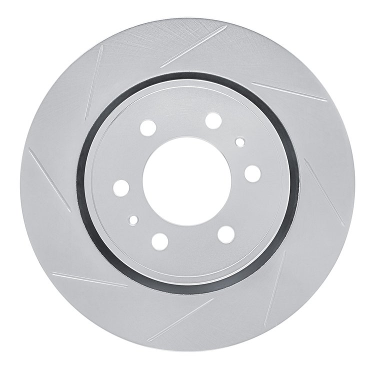 611-67098L Slotted Brake Rotor [Silver], 2007-2021 Infiniti/Nissan, Position: Front Left