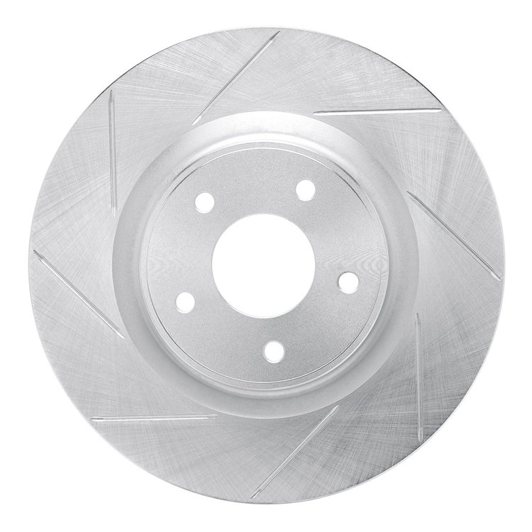 611-67105L Slotted Brake Rotor [Silver], 2013-2021 Infiniti/Nissan, Position: Front Left
