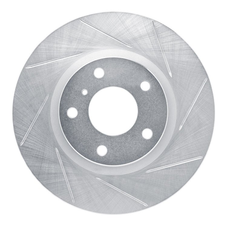 611-68007R Slotted Brake Rotor [Silver], 2003-2005 Infiniti/Nissan, Position: Front Right