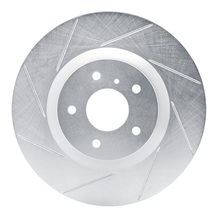 611-68008L Slotted Brake Rotor [Silver], 2003-2008 Infiniti/Nissan, Position: Front Left
