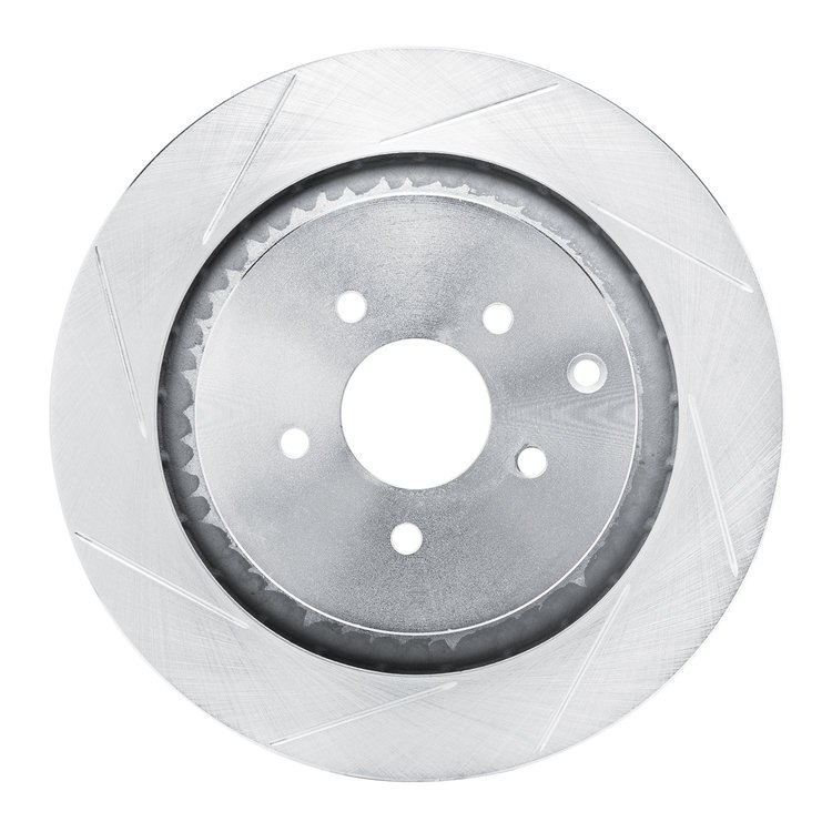 611-68015L Slotted Brake Rotor [Silver], 2009-2021 Infiniti/Nissan, Position: Rear Left