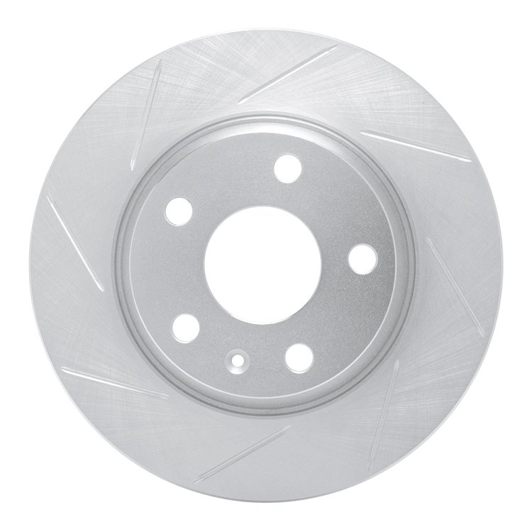 611-73053L Slotted Brake Rotor [Silver], 2008-2015 Audi/Volkswagen, Position: Rear Left