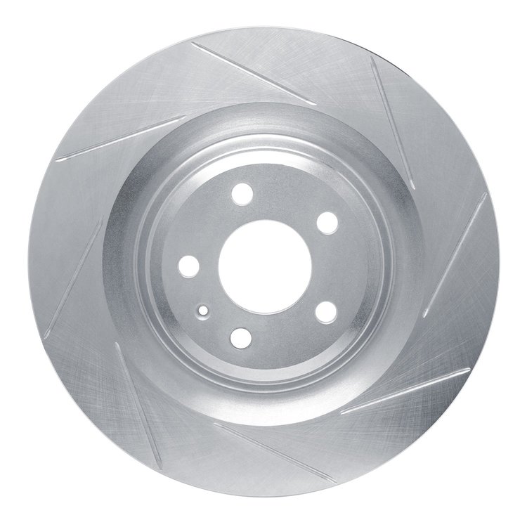611-73063R Slotted Brake Rotor [Silver], 2011-2018 Audi/Volkswagen, Position: Rear Right