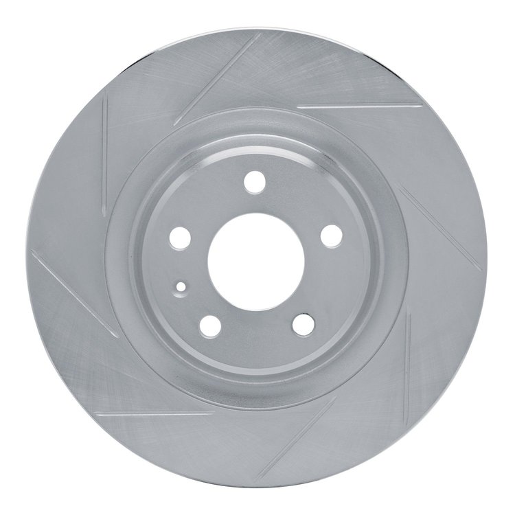 611-73066L Slotted Brake Rotor [Silver], Fits Select Multiple Makes/Models, Position: Rear Left