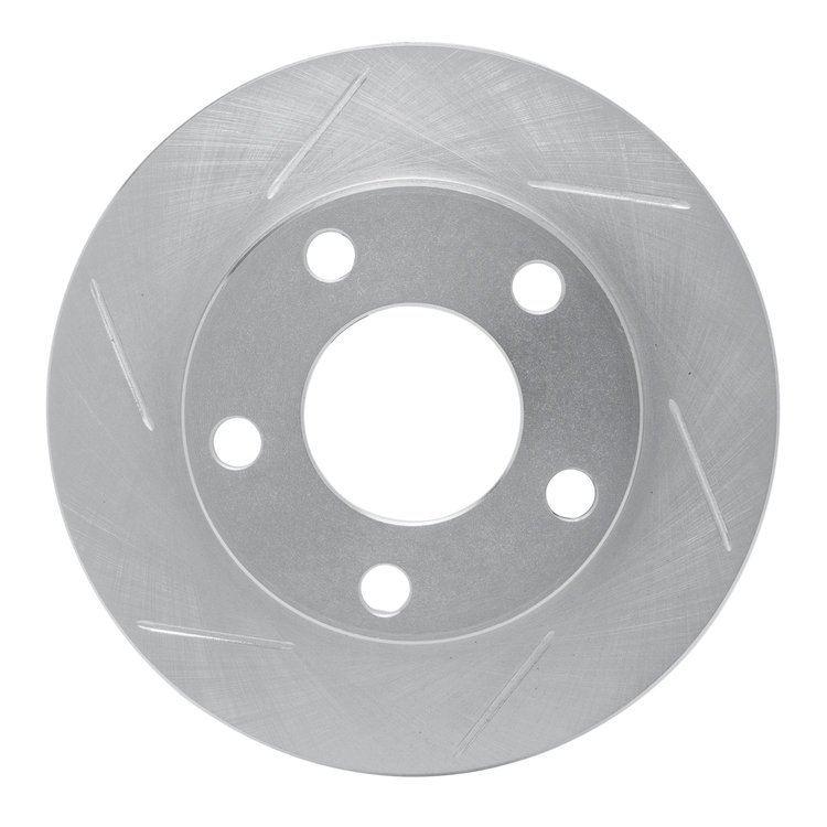 611-74014L Slotted Brake Rotor [Silver], 1996-2005 Audi/Volkswagen, Position: Rear Left