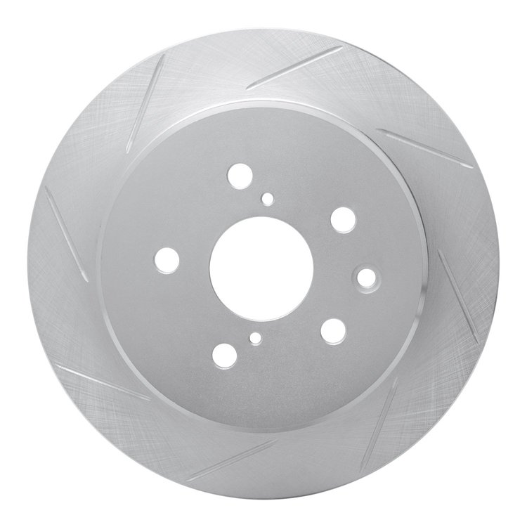 611-75007L Slotted Brake Rotor [Silver], 1998-2010 Lexus/Toyota/Scion, Position: Rear Left
