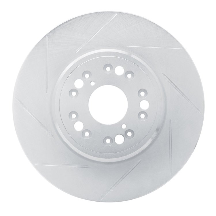 611-75008L Slotted Brake Rotor [Silver], 1995-2000 Lexus/Toyota/Scion, Position: Front Left
