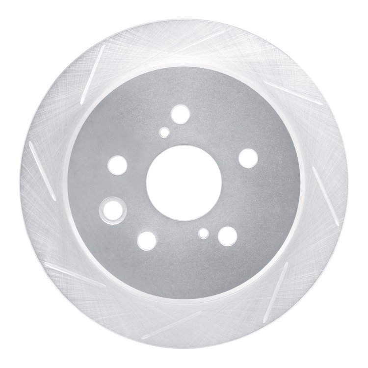 611-75016L Slotted Brake Rotor [Silver], 2006-2015 Lexus/Toyota/Scion, Position: Rear Left